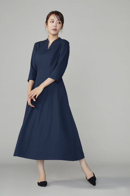 Catherine flare dress (Navy)