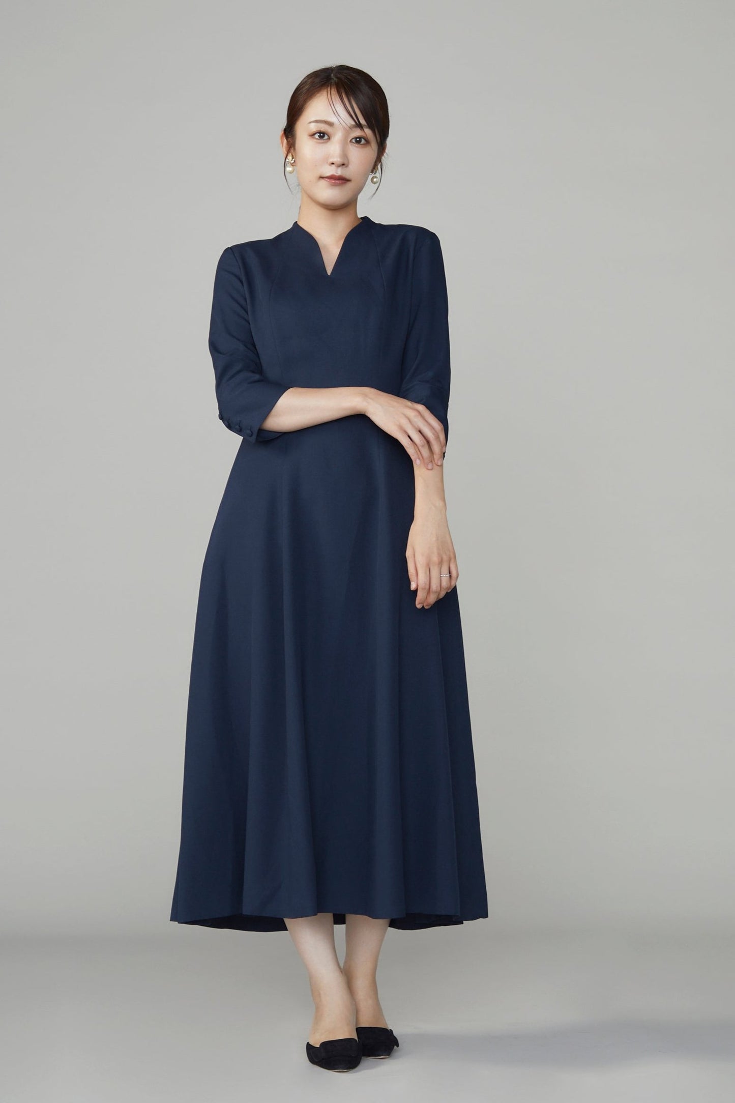 Catherine flare dress (Navy)