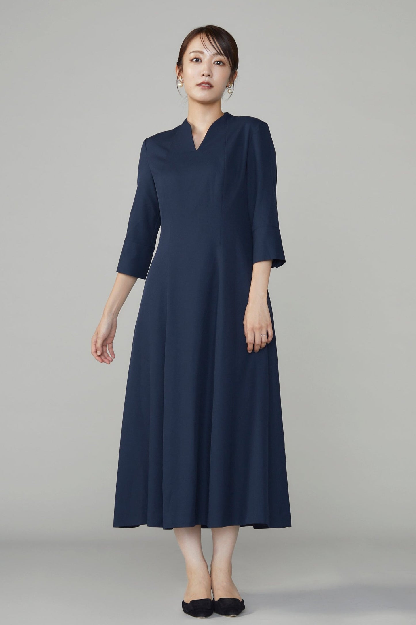 Catherine flare dress (Navy)