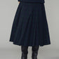 Gentle pleated skirt (Black watch)