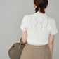 Gentle pleated skirt (Camel)