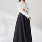 Blooming jacquard skirt (Black/dot)