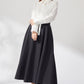 Blooming jacquard skirt (Black/dot)