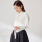 Double collar dress shirt (White)