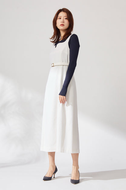 Wool  jumper skirt (Ivory)