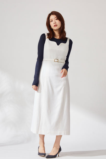 Wool  jumper skirt (Ivory)