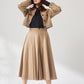 Gentle pleated skirt (Camel)