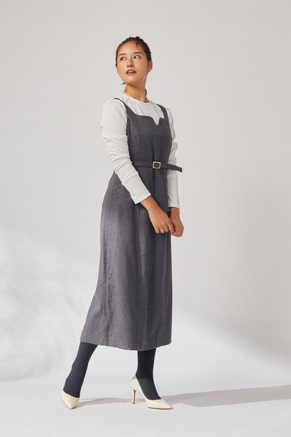 Wool  jumper skirt (Heather gray)