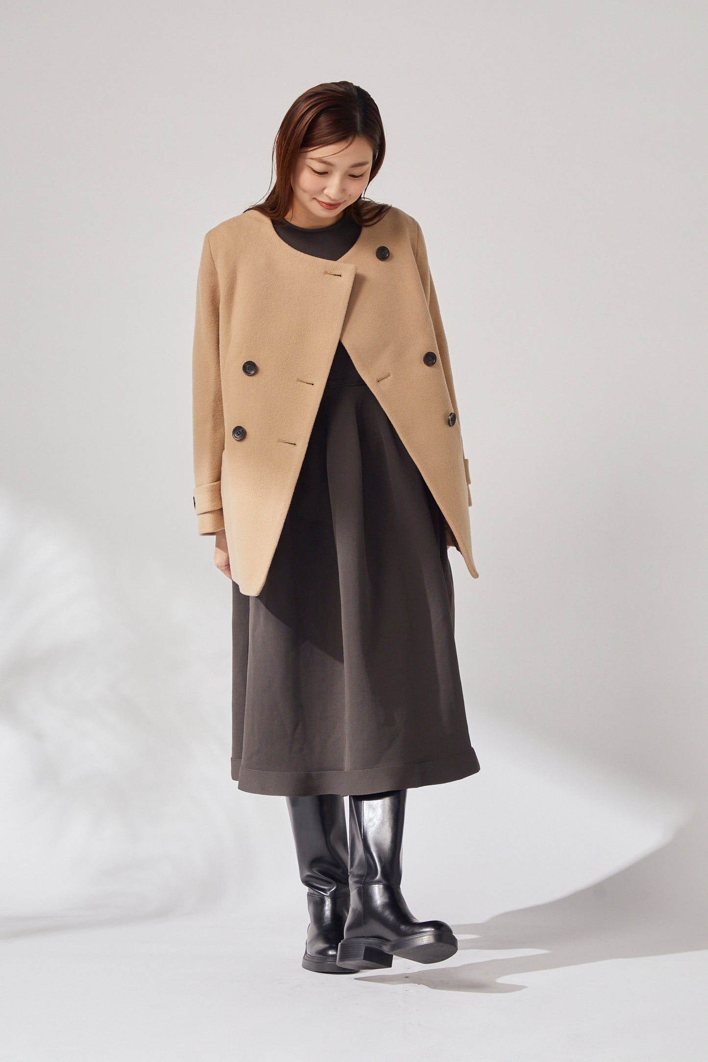 Audire melton coat (Camel)