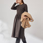 Christina knit dress (Charcoal brown)