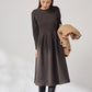 Christina knit dress (Charcoal brown)