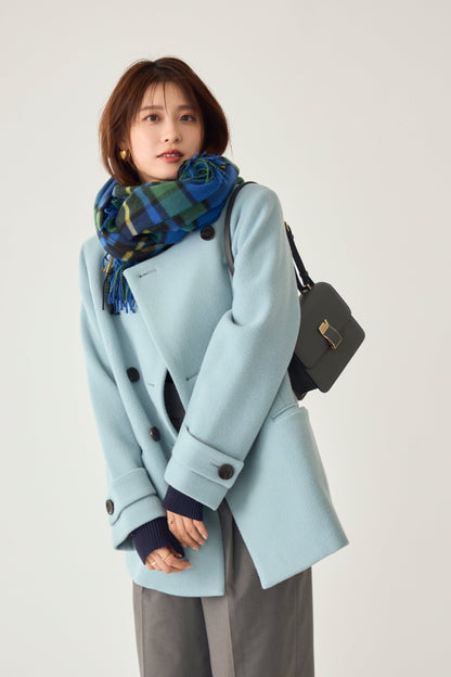 Audire melton coat (Ice blue)