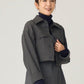 Gentle blouson (Dark gray)