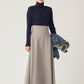 Noble high-waist skirt (Gray)