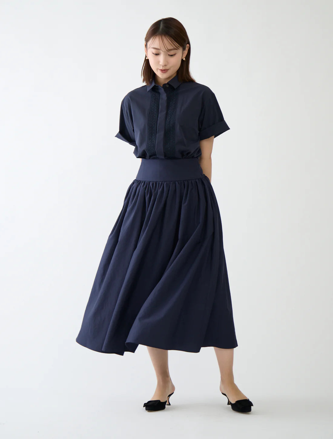 Casual date shirt(Navy) – Audire