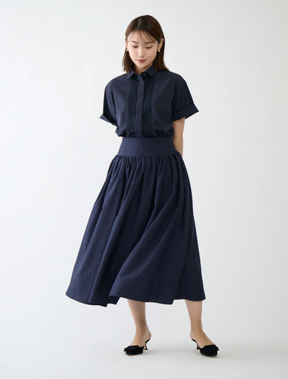 Casual date shirt(Navy)