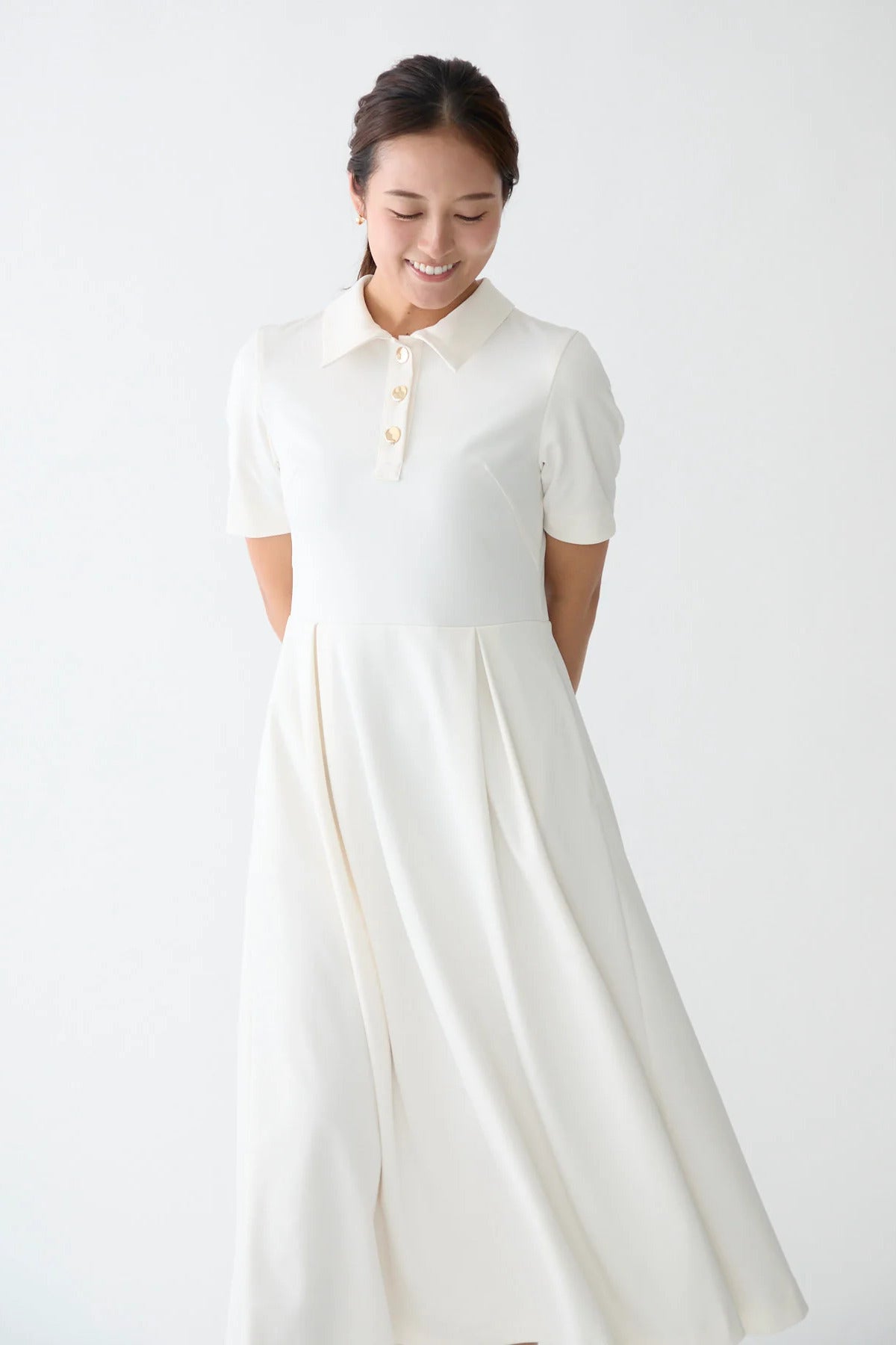 トップス audire Bowtie rib ensemble knit(Ivory)M Bowtie rib ensemble knit(Ivory) – Audire