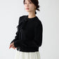 Bowtie rib ensemble knit(Black)