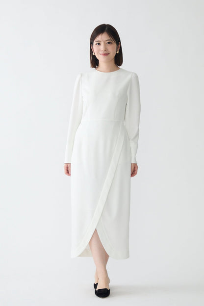 Tulip hem dress (Ivory)