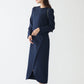 Tulip hem dress (Navy)