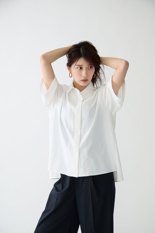 Casual date shirt(White)