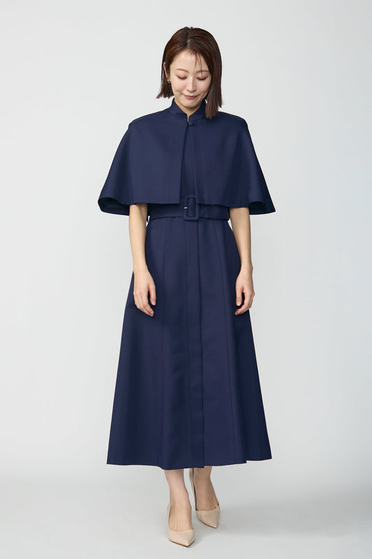 Palace cape dress (Navy)