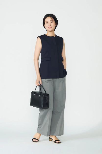 Roomy formal vest (Dark navy)