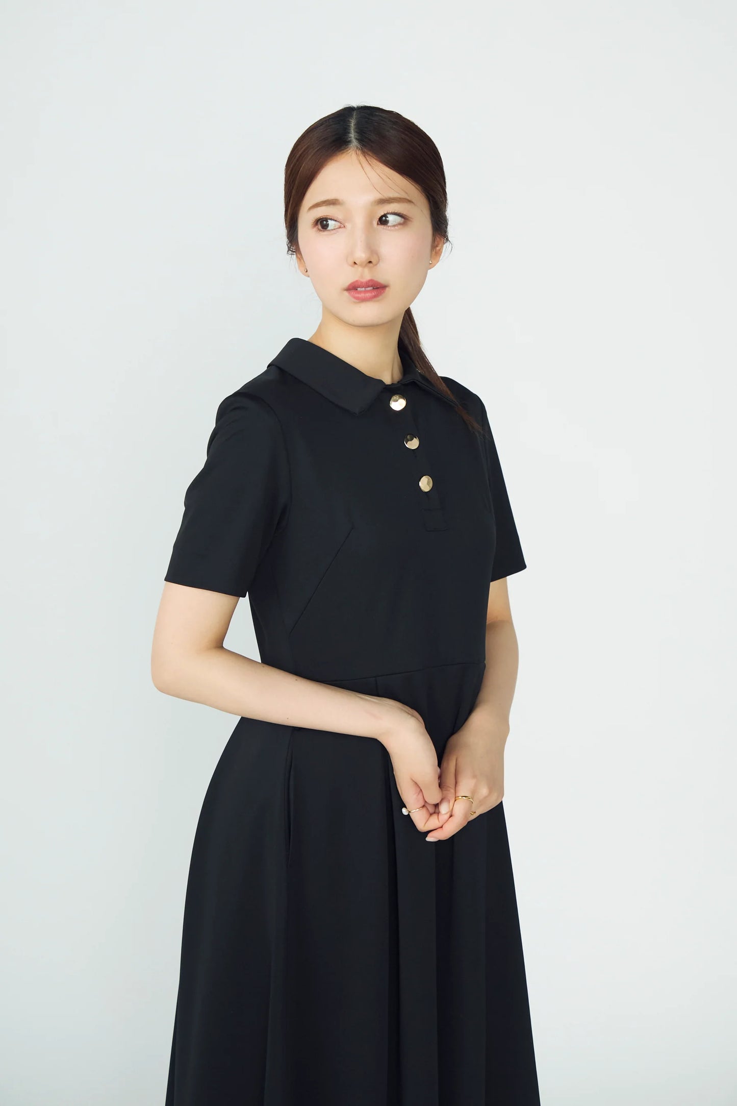 Matinee soiree dress(Black)