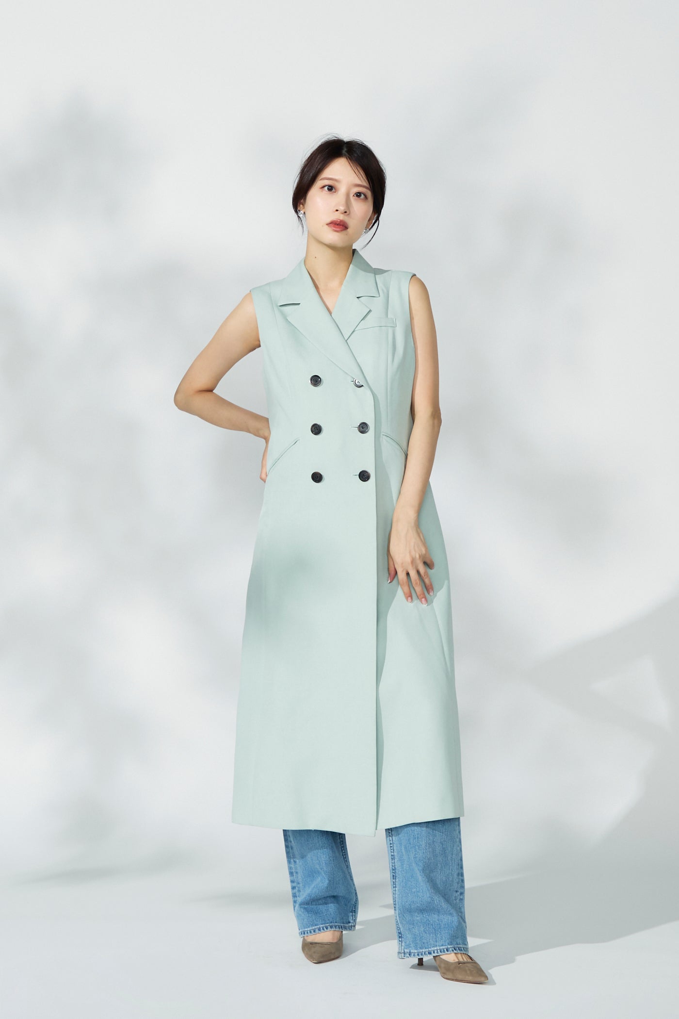 Mannish gilet(Mint) – Audire
