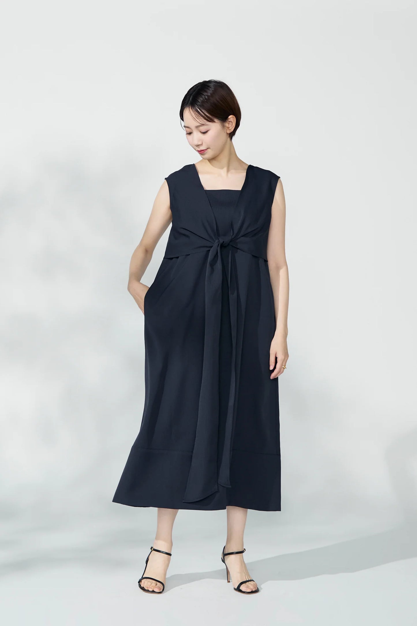 7days wrap dress(Navy)