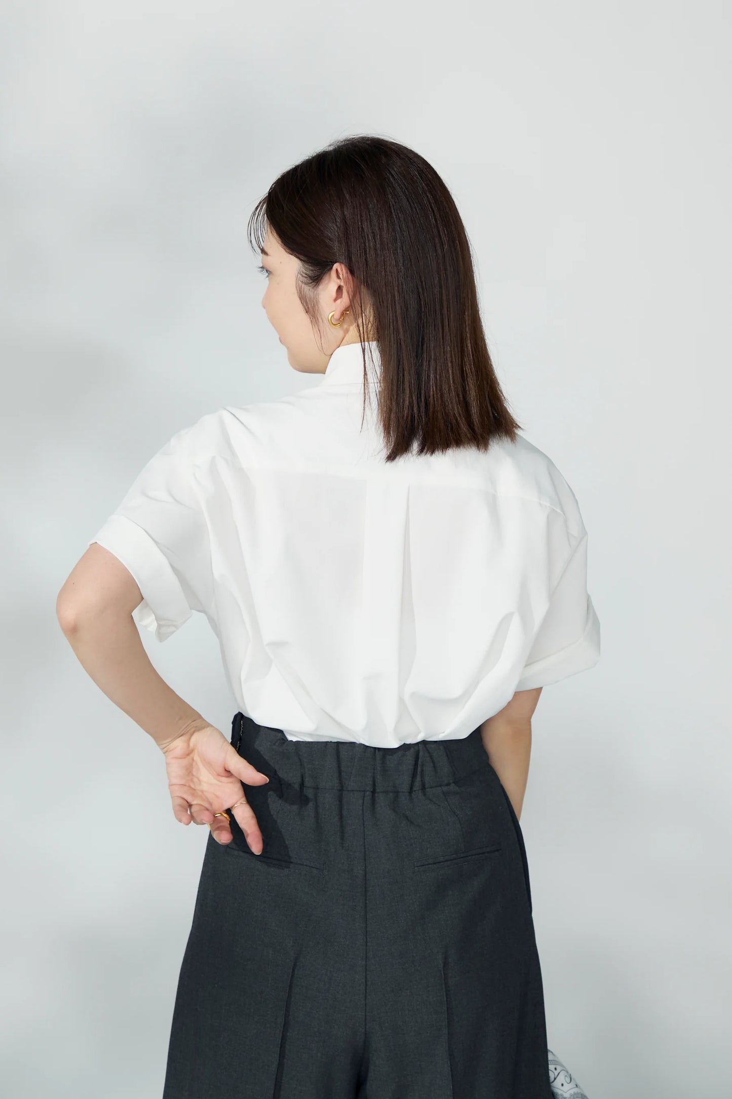 Casual date shirt(White)