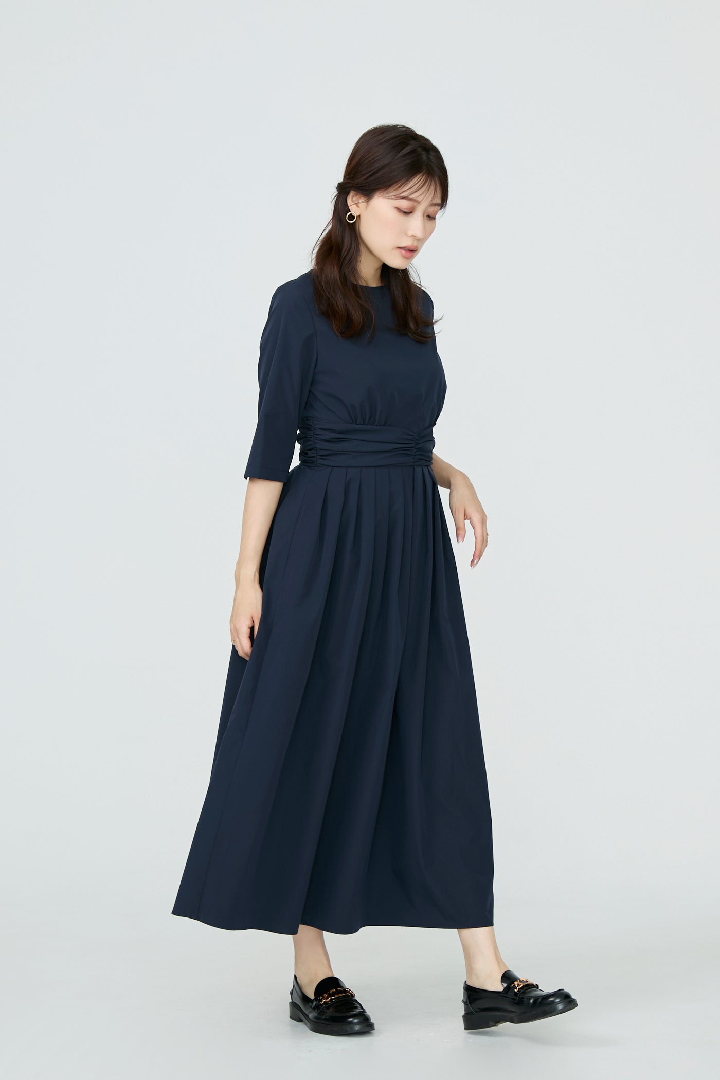 KushuKushu tack dress(Navy)