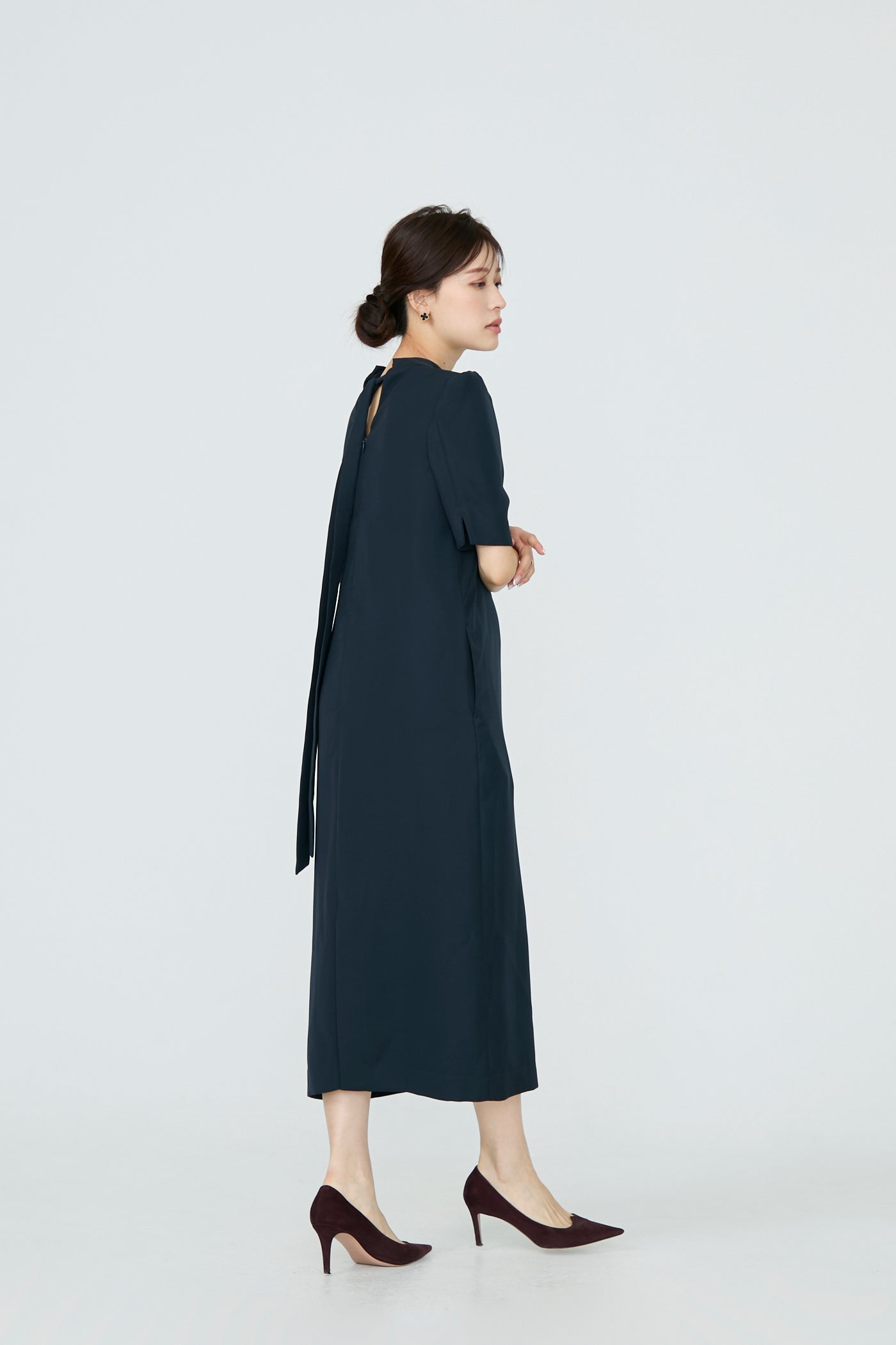 【タグ付き】3way ribbon dress audire ワンピース 3pattern ribbon dress(Navy) – Audire