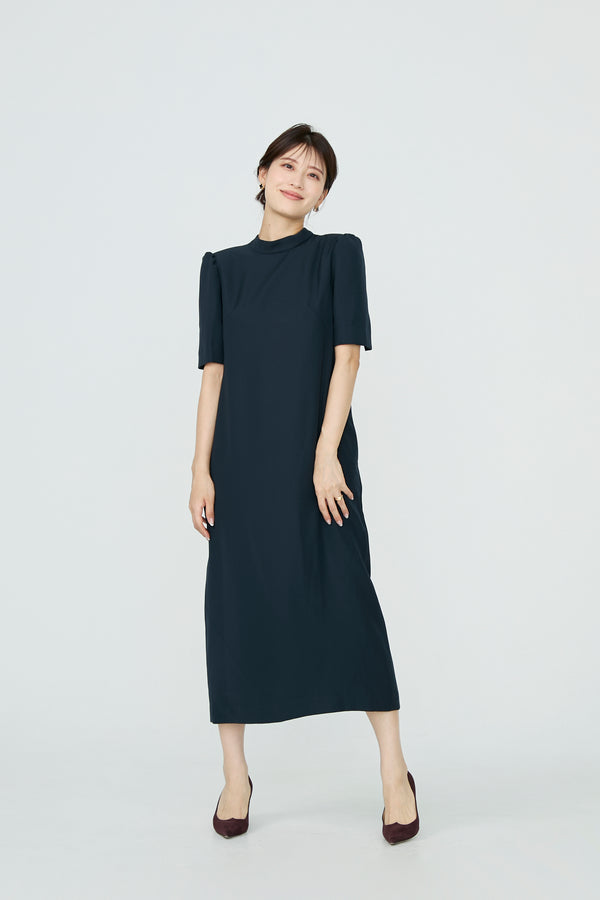 3pattern ribbon dress(Navy)