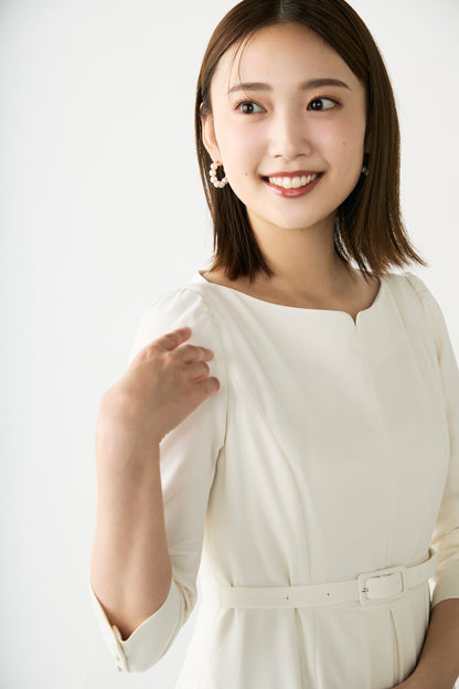 Charlotte flare dress(Ivory)