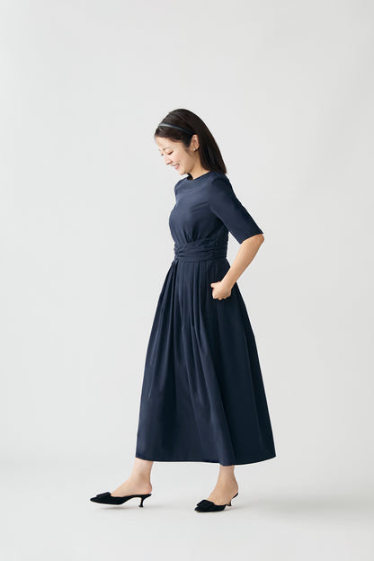 KushuKushu tack dress(Navy)