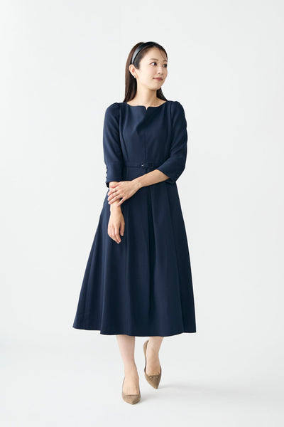 Audire Catherine flare dress アウディーレ Catherine flare dress (Beige) – Audire