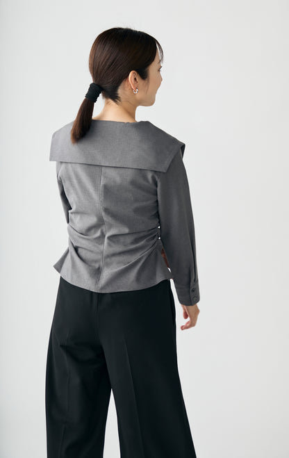 Shoreline blouse(Gray)
