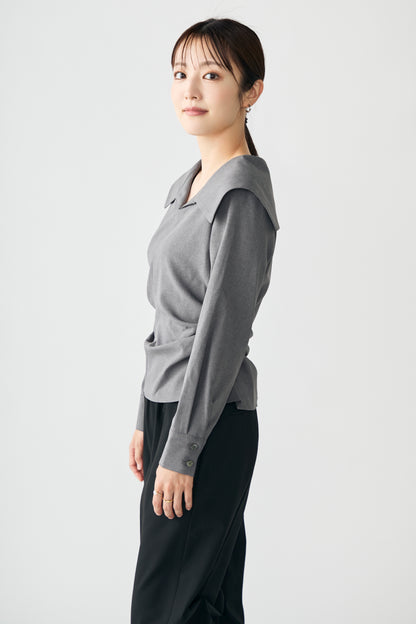 Shoreline blouse(Gray)