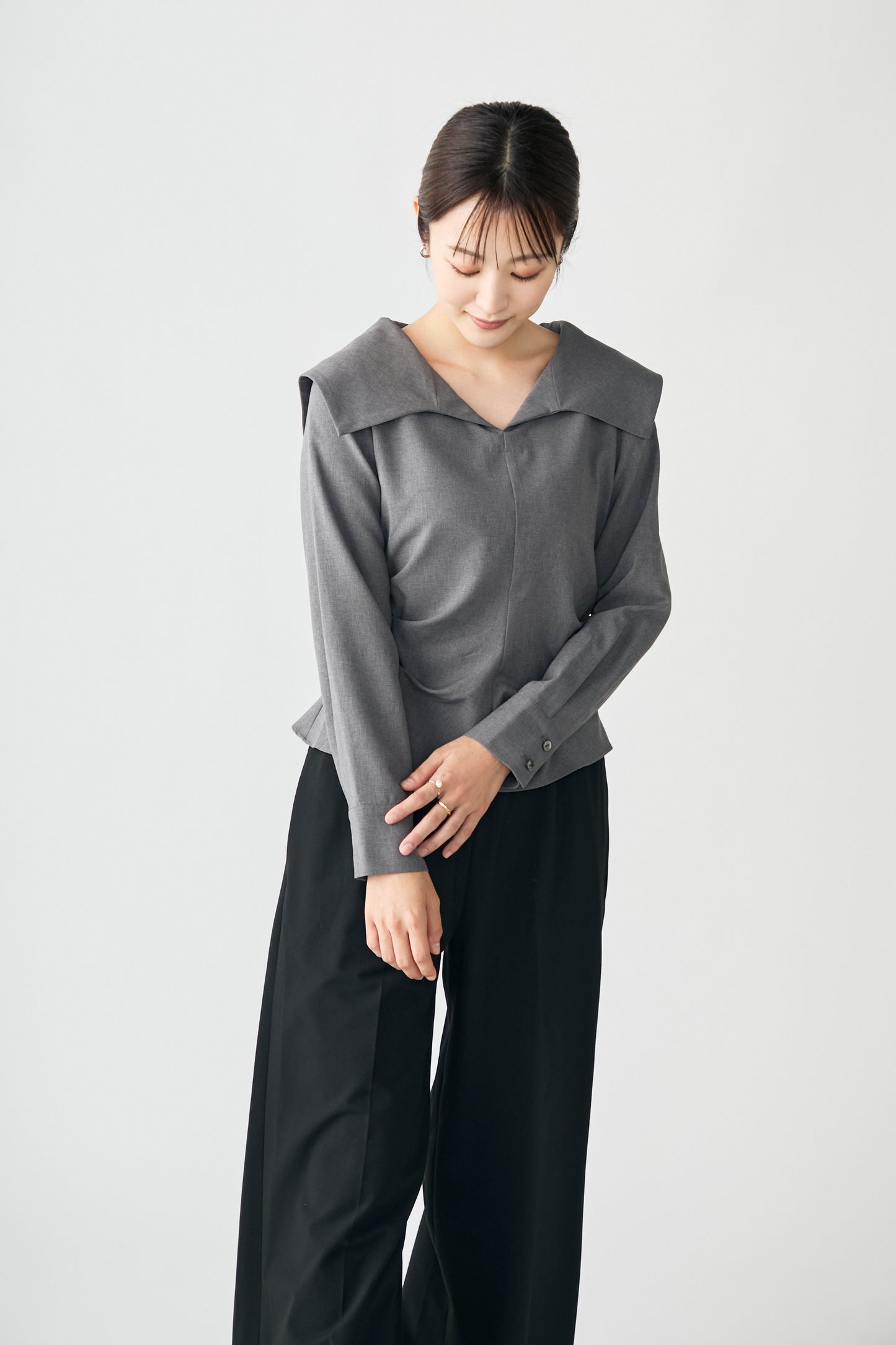 Shoreline blouse(Gray)