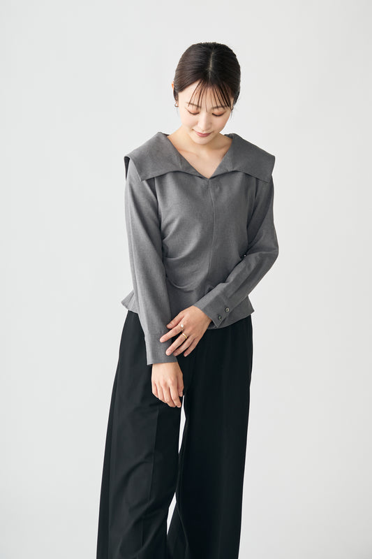 Shoreline blouse(Gray)