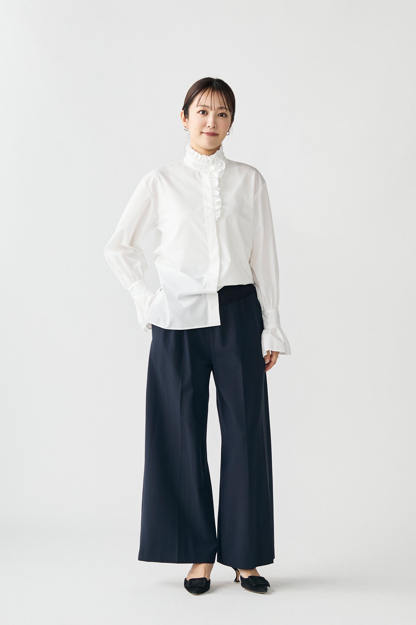 French chic blouse(White)