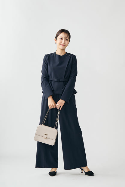 Noona peplum jacket(Navy)