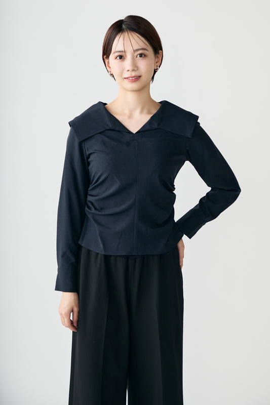 Shoreline blouse(Navy)