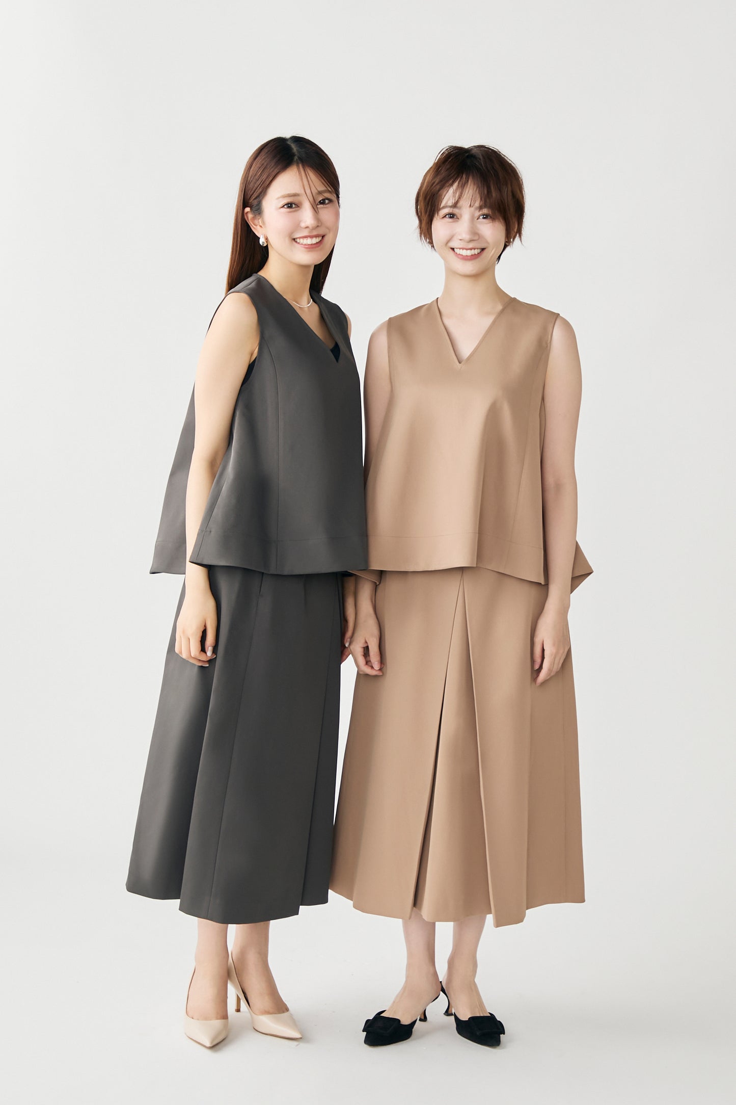 Frame layeard vest(Camel)