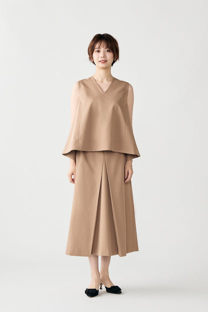 Frame trad skirt(Camel)