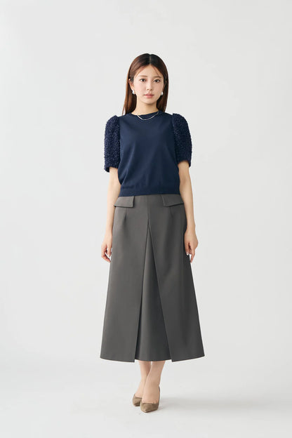 Frame trad skirt(Charcoal)