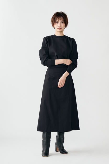 Tulle topping skirt(Black)