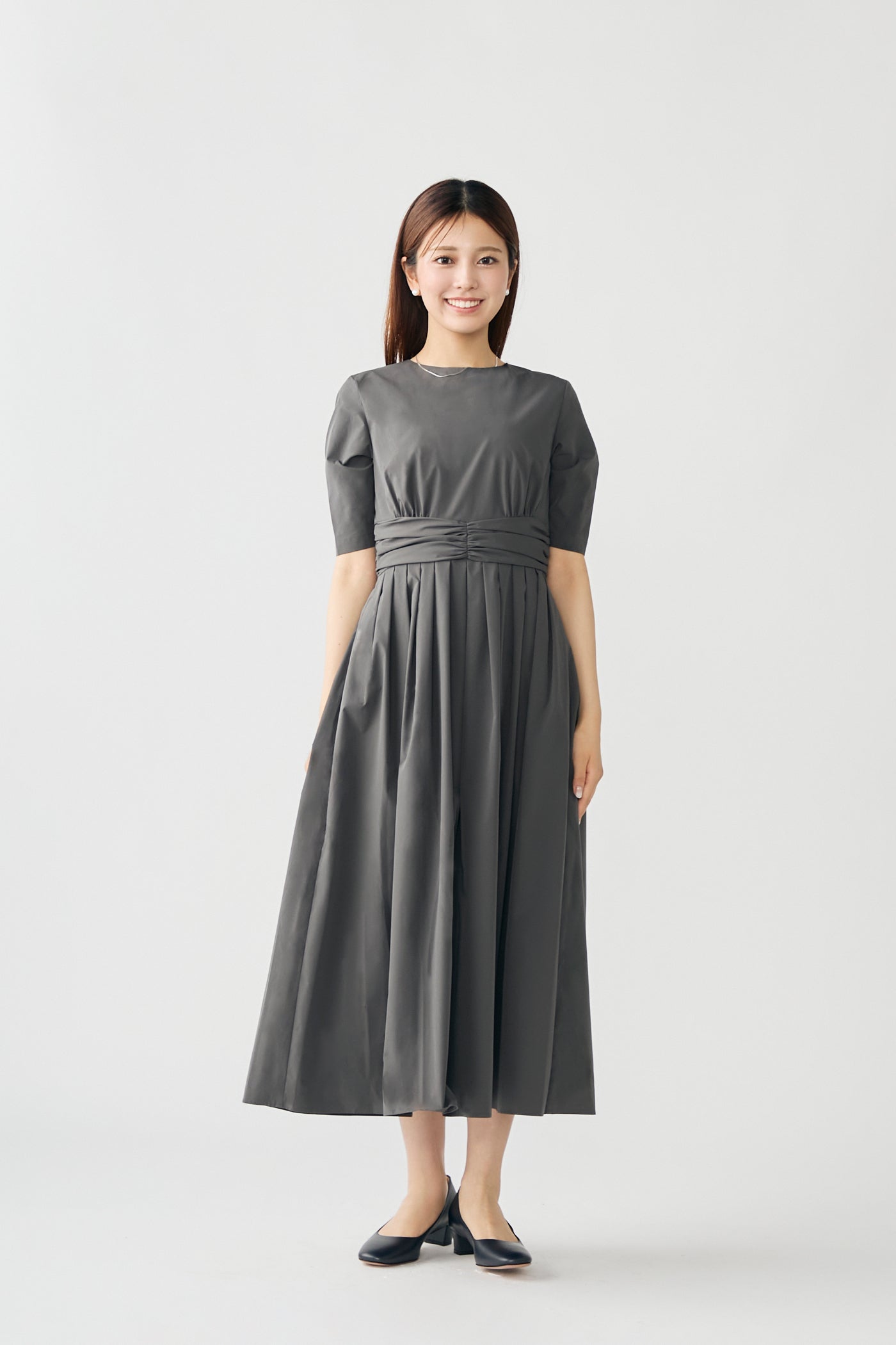 KushuKushu tack dress(Charcoal)