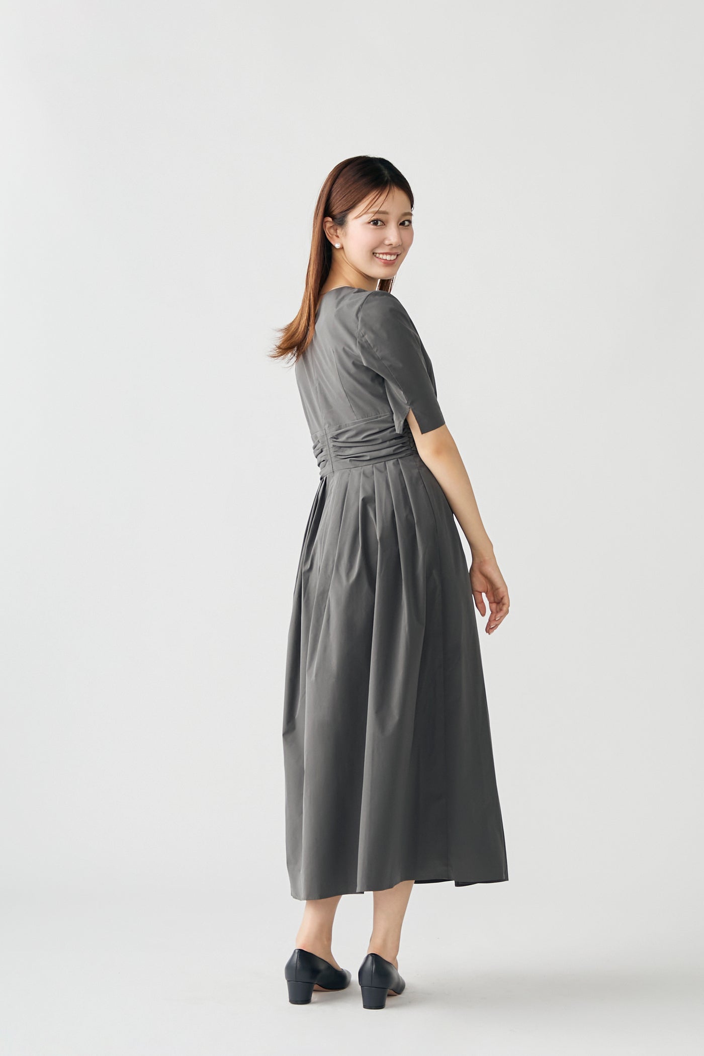 KushuKushu tack dress(Charcoal)
